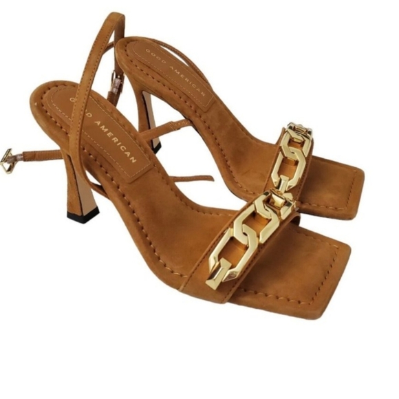 Good American Ankle Strap Heels Size 9 - Picture 3 of 13